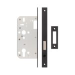 Jedo 72mm Black Din Euro Deadlock 60mm Backset