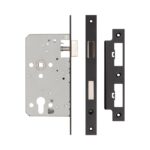 72mm Black Din Euro Escape Lock 60mm Backset