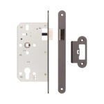 72mm Dark Bronze Din Euro Latch Radiused 60mm Backset