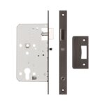 72mm Dark Bronze Din Euro Nightlatch 60mm Backset