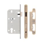 72mm Antique Brass Din Euro Sashlock Radiused 60mm Backset