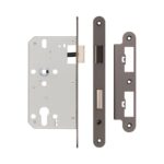 72mm Dark Bronze Din Euro Sashlock Radiused 60mm Backset