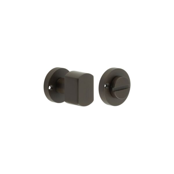 Contemporary Dark Bronze Turn & Release for Mortice Knobs