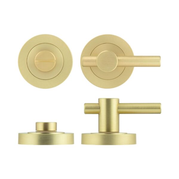 Jedo Satin Brass Easy Thumb Turn & Lock