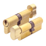 Zoo Hardware P5 Euro Cylinder & Turn - 80mm (40/40) - Satin Brass