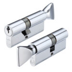 Zoo Hardware V10 Euro Cylinder & Turn - 32/40mm - Polished Chrome