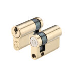 Zoo Hardware V10 Euro Single Cylinder - 55mm - Polished Brass