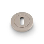 Alexander & Wilks AW Escutcheon Standard Profile On 50X6mm Rose Satin Nickel