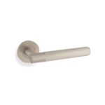 Alexander & Wilks AW Spitfire Lever Knurled On 50X6mm Rose Satin Nickel