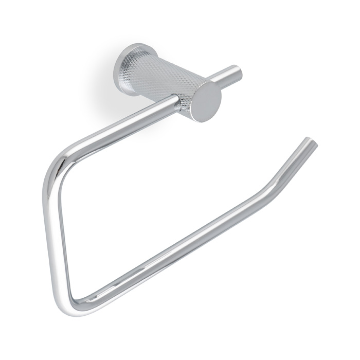 aw450pc.jpg Alexander & Wilks Brunel Diamond Knurled Toilet Roll Holder - Polished Chrome - Image 1