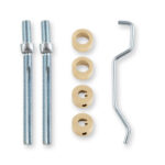 Alexander & Wilks Back To Back Fixings Satin Brass PVD