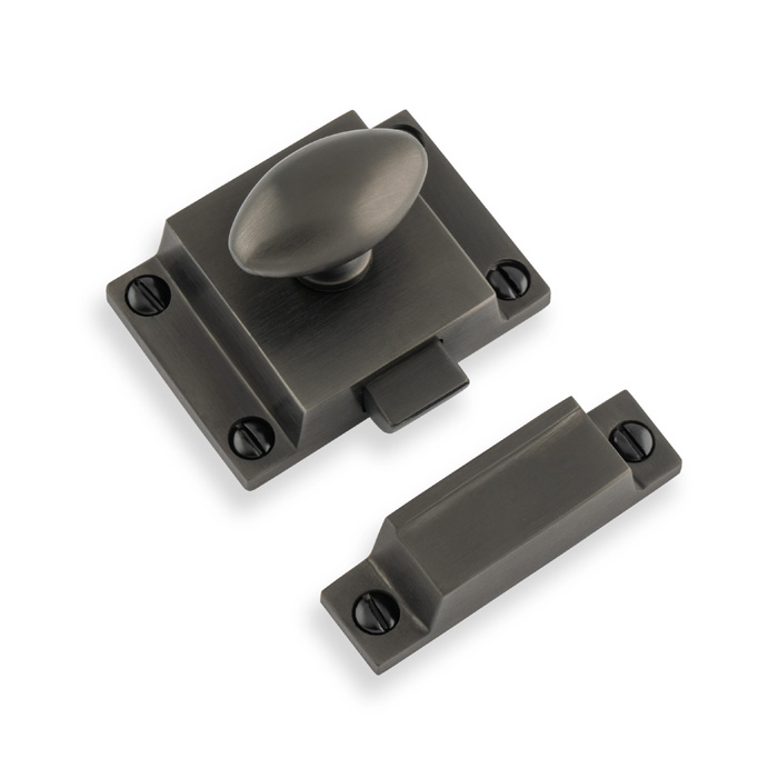 aw730dbzpvd.jpg Alexander & Wilks Cupboard Latch - Dark Bronze PVD - Image 1