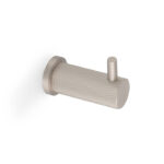 Alexander & Wilks AW Brunel Diamond Knurled Coat Hook Satin Nickel