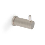 Alexander & Wilks Brunel Reeded Coat Hook On 25mm Rose - Polished Nickel PVD
