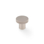 Alexander & Wilks Hanover Knurled Circular Cupboard Knob - Satin Nickel - 30mm Dia.
