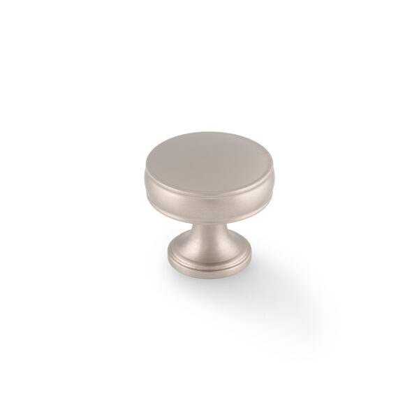 Alexander & Wilks Lynd Cupboard Knob - Satin Nickel - 32mm Dia.