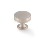 Alexander & Wilks Lynd Cupboard Knob - Satin Nickel - 38mm Dia.