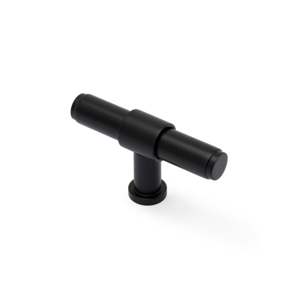Alexander & Wilks Kingston Plain T - Bar Cupboard Knob - Black