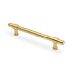 Alexander & Wilks Kingston Plain Pull Handle - Satin Brass PVD - 160mm c/c