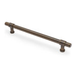 Alexander & Wilks Kingston Plain Pull Handle - Antique Brass - 224mm c/c