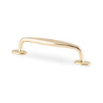 Alexander & Wilks Ashbury Cabinet Pull Handle - Polished Brass Lacquered - 128mm Centres