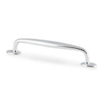 Alexander & Wilks Ashbury Cabinet Pull Handle - Polished Chrome - 160mm Centres