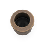 Alexander & Wilks Round Sliding Door Finger Edge Pull - Antique Brass