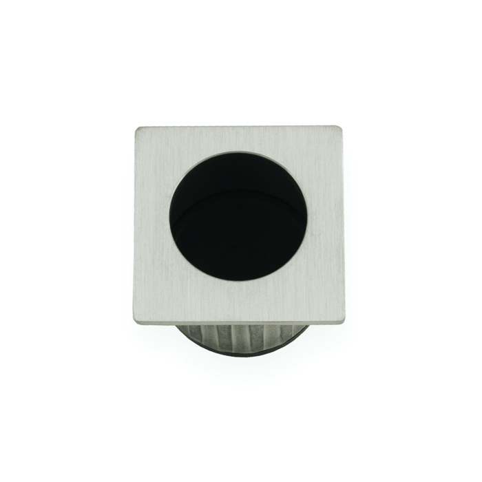 aw993sn.jpg Alexander & Wilks Sliding Door Finger Edge Pull (Square) Satin Nickel - Image 1