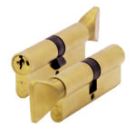 Zoo Hardware V10 Euro Cylinder & Turn - 70mm (35/35) - Satin Brass