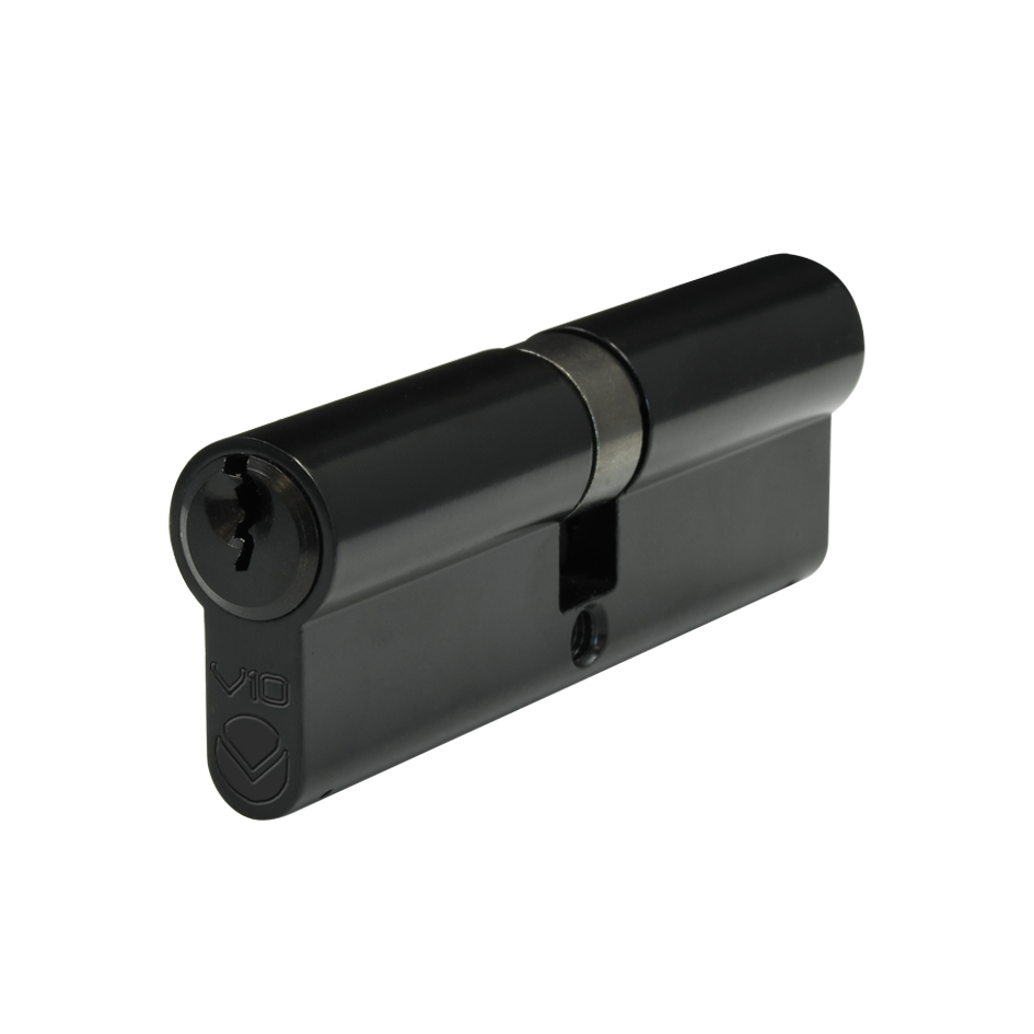 v10_double_blk Zoo Hardware V10 Euro Double Cylinder - 70mm (35/35) - Matt Black - Image 1