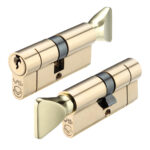 Zoo Hardware V5 Euro Cylinder & Turn - 90mm (45/45) - Polished Brass
