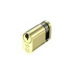 Zoo Hardware V5 Euro Single Cylinder - 45mm - Polished Brass