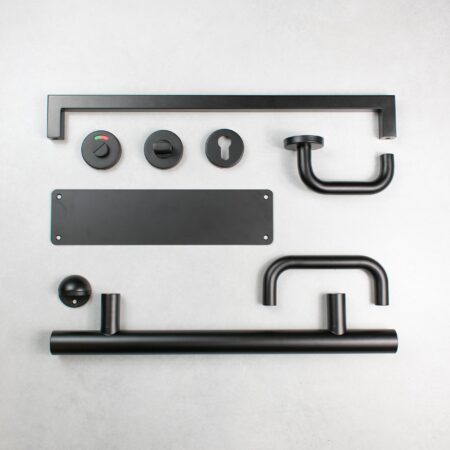 Atlantic T Bar Pull Handle [Bolt Through] 1200mm x 32mm - Matt Black - Image 2