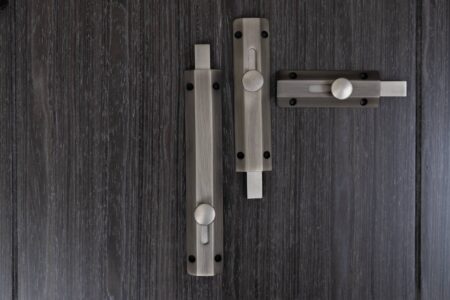 Atlantic Solid Brass Surface Door Bolt 4" - Matt Gun Metal - Image 3