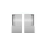 Atlantic AGB Wave Flush Pocket Door Handle Set - Satin Chrome