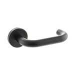Atlantic Return To Door Lever Door Handle - Matt Black