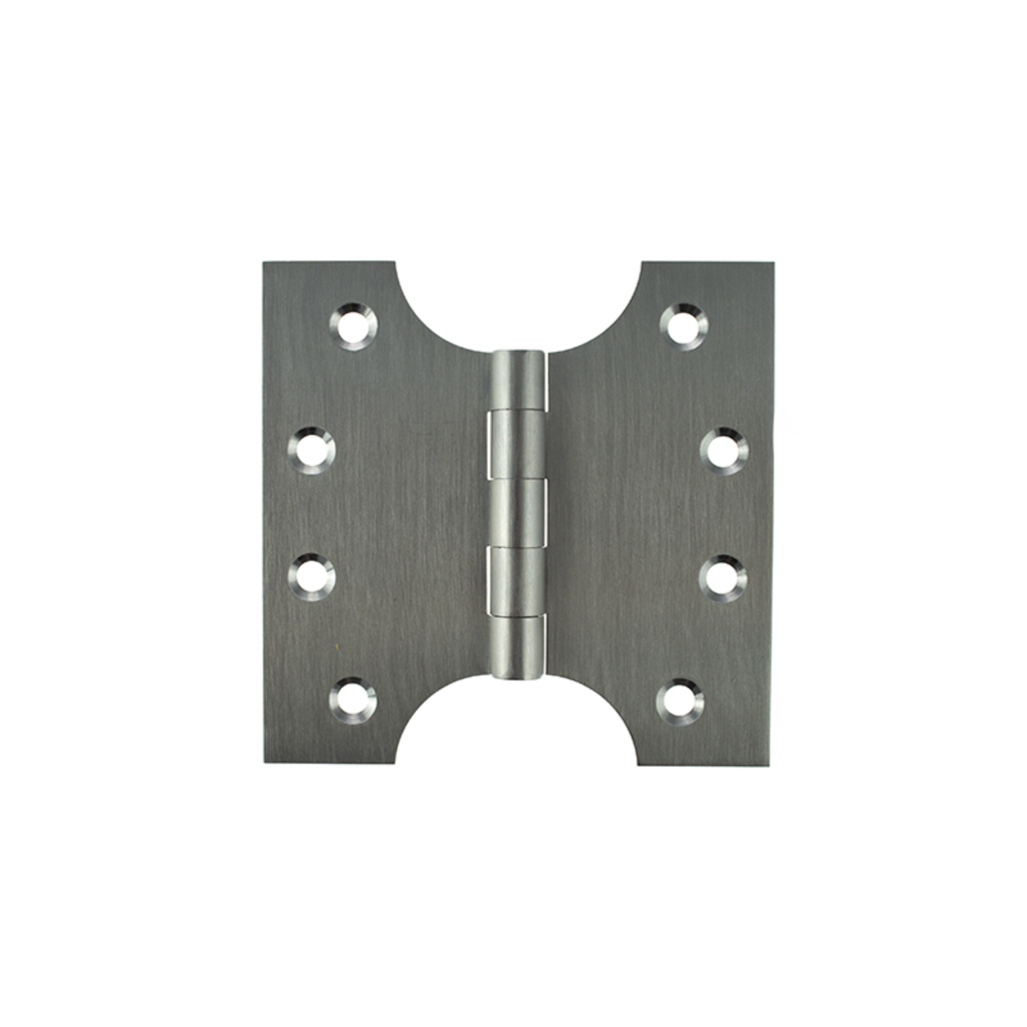 APH424SC.jpg Atlantic (Solid Brass) Parliament Hinges 4" x 2" x 4mm - Satin Chrome - Image 1