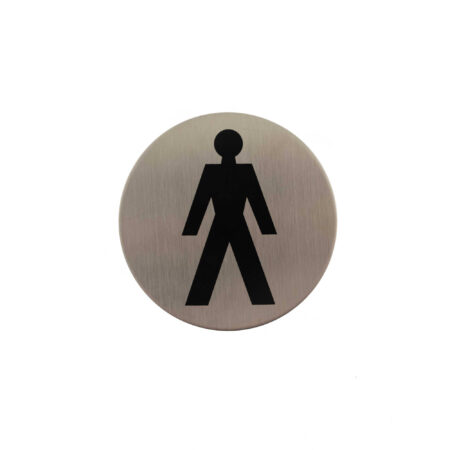 Atlantic Male 3M Adhesive 75mm - Satin Stainless Steel