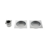 Atlantic AGB Sliding Door Flush Pull Square - Satin Chrome
