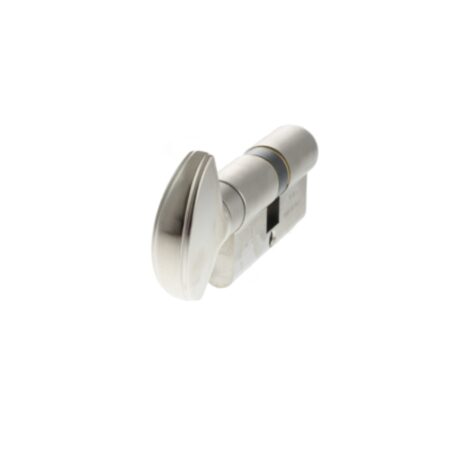 Atlantic AGB Euro Profile 5 Pin Cylinder Key to Turn 30-30mm (60mm) Keyed Alike - Satin Chrome - Image 2