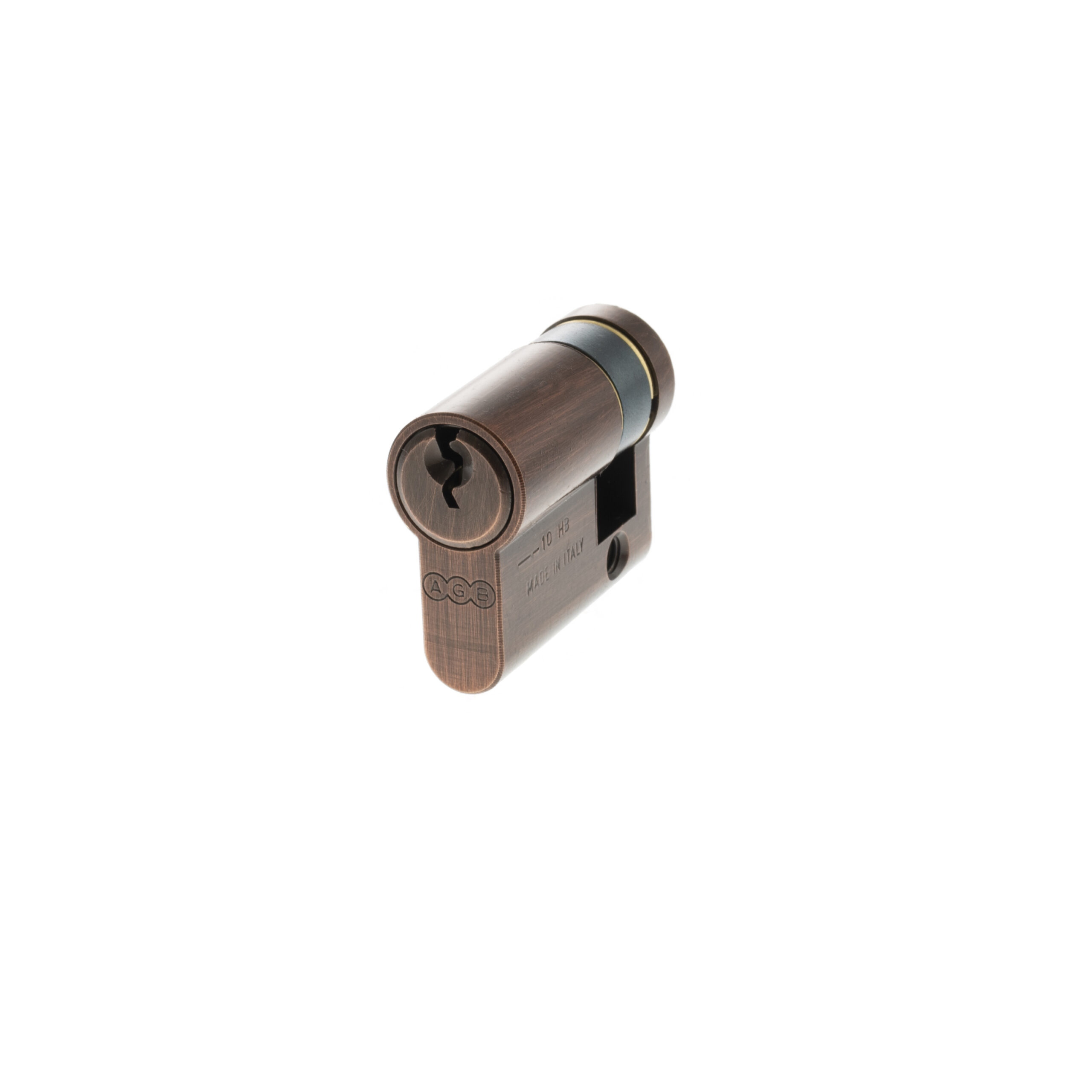 C630020525_AGB-EURO-CYLINDER-5-PIN-HALF-CYLINDER-40MM_COPPER_HR.jpg Atlantic AGB Euro Profile 5 Pin Single Cylinder 30-10mm (40mm) - Copper - Image 1
