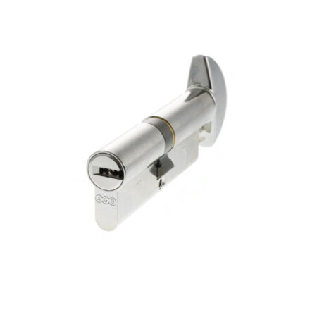 Atlantic AGB Euro Profile 15 Pin Cylinder Key to Turn 40-40mm (80mm) - Polished Chrome
