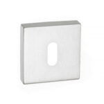 Atlantic CleanTouch Anti-Bac Key Escutcheons on Minimal Square Rose - Satin Chrome