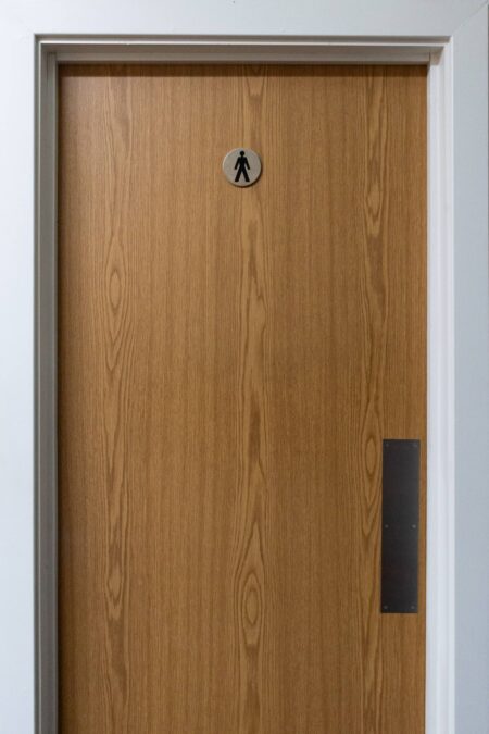 Atlantic Pull Disc Sign 3M Adhesive 75mm - Satin Stainless Steel - Image 2