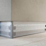 Ermetika Absolute Rush Flush Aluminium Skirting Board with LED