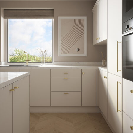 Atlantic Millhouse Brass Eiffel Knurled T-Bar Cabinet Pull Handle on Backplate 320mm - Polished Chrome - Image 2