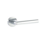 Atlantic Forme Elle Lever Door Handle on Minimal Round Rose - Polished Chrome