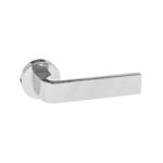 Atlantic Forme Monza Lever Door Handle on Minimal Round Rose - Polished Chrome