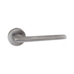 Atlantic Forme Boston Lever Door Handle on Minimal Round Rose - Urban Graphite