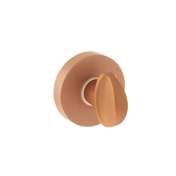 Atlantic Forme WC Turn and Release on Minimal Round Rose - Urban Satin Copper